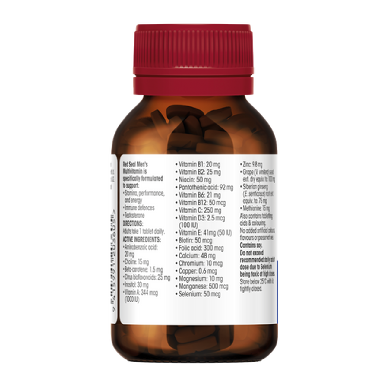 Mens Multivitamins 30S Back