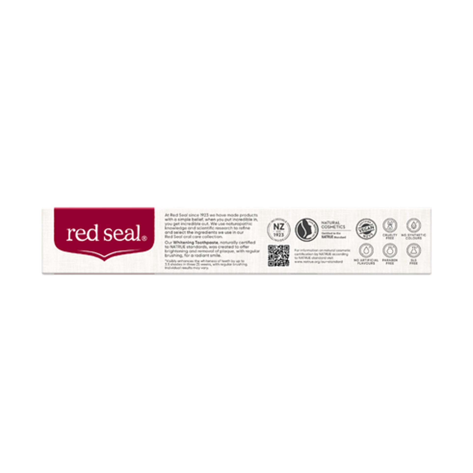 Red Seal Whitening Toothpaste Fluoride-free Side
